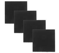 FOYTOKI 2 Pairs Rubber Shoe Heel Patch 60mm X 60mm X 5.2mm Black Adhesive Non Slip Stickers for Shoes Wear-Resistant Heel Sole Protector Pads Silent Anti-Slip