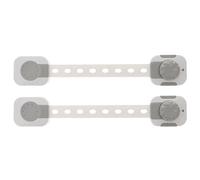 FOYTOKI 2 PC Security Lock for Drawers and Fridge, Multifunctional Biscuit Shape Abs Plastic Safety Lock Protecting and Hands, Easy for Adults to Open, for Childproofing Cabinets