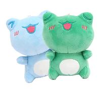 FOYTOKI 2 Pcs Frog Plush Animal Doll Pendant Keychain Bag Cute Stuffed Animals Kids Party Favors Classroom Rewards Birthday