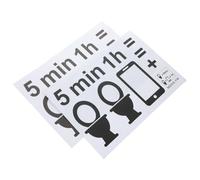 FOYTOKI 2 Sheets Toilet Seat Decal Restroom Sign Decals Black PVC Reminder to Behave in Good Manners Remind Not to Play Mobile Phone Toilet Accessories and Washing Room