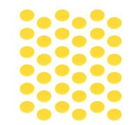 FOYTOKI 200pcs Bingo Game Coins Counters Round Plastic Slices Yellow Chips for Games Learning Supplies Math Counting Chips