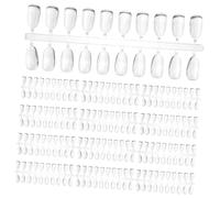 FOYTOKI 200pcs Nail Chip Samples Nail Art Cards Fake Fingernail Tip Manicure Sample Display Board