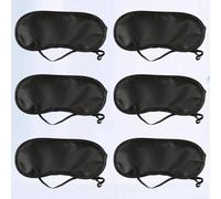 FOYTOKI 20pcs Disposable Travel Blindfold Eye Mask Black Sleeping Patch with Light Blocking for Airplane Hotel Nap on The Go