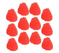 FOYTOKI 20Pcs Realistic Raspberry Model Fake Fruit Props for Scene Photography Home Decor Event Decoration for Supermarkets Schools and Kitchens