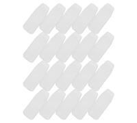 FOYTOKI 20pcs Silicone Eyeglass Nose Pads for Glasses Universal Push-in Soft Nose Cushions with Stable Grip, White, Suitable for Running the Go
