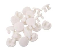 FOYTOKI 20pcs White Plastic Blind Valance Plastic Clips for Horizontal Blinds Easy Install Hardware Clips with Effortless DIY Repair for Living Room and Office Use