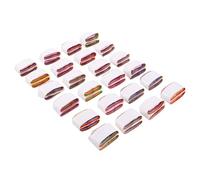 FOYTOKI 24pcs Mouth Coils Paper Props for Stage Performance Vomit Gimmick Tricks Easy to Use Accessories for Clowns and Fun Illusion Show Supplies
