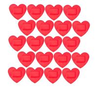 FOYTOKI 25pcs Charming Heart Shape Bandages Self-Sticking Adhesive Bandages for Sensitive Skin Outdoor Use