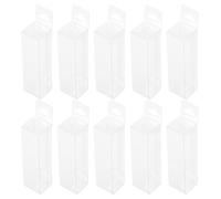 FOYTOKI 25pcs Lip Gloss Boxes Lip Balm Pouches PVC DIY Design Refillable Not Easy to Break Packaging Small Storage Case