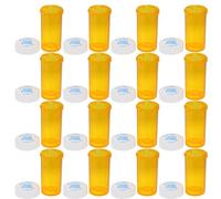 FOYTOKI 25Pcs Portable Medicine Bottles 8-Dram Food-Grade PP Plastic Pill Containers with Safety Caps Travel Medicine Organizer Protective Storage for Over-The-Counter Medication