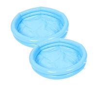 FOYTOKI 2pairs Inflatable Foot Bath Basin Set with Pump Portable Foot Soaking Tub for Spa and Pool Use Foldable Design Easy to Store and Travel Sky- Color Included
