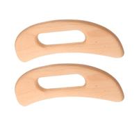 FOYTOKI 2pcs Beech Wood Gua Sha Massage Boards for Full Body and Face, Muscle Scraper Tools for Neck, Back, and Body Sculpting, Natural Wooden Manual Massage Scrapers