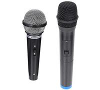 FOYTOKI 2pcs Boy Girl Microphone Prop Realistic Simulation Microphone for Performance and Play Safe Material for Stage Shows Parties and Cosplay Activities