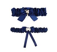 FOYTOKI 2pcs Bride Leg Ornament Wedding Belt Decorative Bride Leg Set Classic Chic Cloth Pearl Decorated Design Comfortable Bridal Garters for Reception Accessories