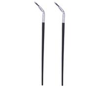 FOYTOKI 2pcs Curved Fan-shaped Eyelash and Eyebrow Makeup Brush for Precise Lower Lash Application Sleek Angled Design for Easy Color and Gloss Multifunctional Tool for Eye Makeup