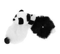 FOYTOKI 2pcs Cute Panda Plush Hair Scrunchies Elastic Hair Ties Soft Fluffy Ponytail Holders Can be Worn as Wristbands for Daily Life and Parties