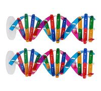 FOYTOKI 2Pcs Dna Double Helix Model Kit Interactive Biology Teaching Aid Science Education Tool for Students Self Assembly for Learning Dna Functions and Structure