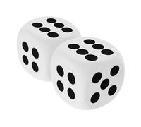 FOYTOKI 2Pcs Eva Rounded Corner Soft Dice Cubes for Math Teaching Aid Portable Learning Classroom Game Accessory for Party Favors the Go Fun