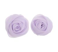 FOYTOKI 2pcs Fabric Rose Flower Cuff Links for Men and Women Elegant Classic Design Comfortable Wear Timeless Appeal for Wedding and Parties