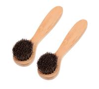FOYTOKI 2Pcs Facial Cleaning Brush Deep Cleaning Face Brush for Household Care Gentle Exfoliating Tool with Soft Horse Hair for Blackhead Removal and Skin Massage