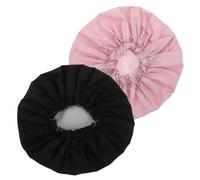 FOYTOKI 2pcs Jumbo Shower Caps for Women Reusable Hair Covers for Hair for Home Hotel Spa Use Convenient Bathing Accessory