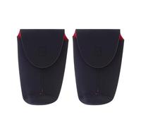FOYTOKI 2pcs Lens Sleeve Camera Lens Bag Neoprene Thickened Drop-Resistant Crash-Proof Easy to Open and Close Easy to Carry Black