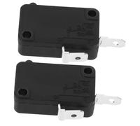 FOYTOKI 2pcs Microwave Oven Door Replacement Microswitch Normally Open 2-terminal Limit Switch for Microwave Oven Repair Accessories