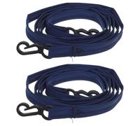 FOYTOKI 2pcs Navy Nylon Mitten Clips Glove Lanyard, Soft and Comfortable Ski Glove Attachment Straps, Portable Design for Winter Outdoor Activities