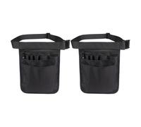 FOYTOKI 2pcs Nurse Tool Belt Waist Pouch with Multi-Compartment Design, Lightweight Nylon Nurse Waist Bag for Long Shifts and Outdoor Tasks, Protective Tool Organizer for Nursing Supplies