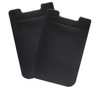 FOYTOKI 2Pcs Phone Back Holder Sleeves Sticky Pocket Card Holder for Credit Cards Durable Adhesive Wallets for Cell Phones