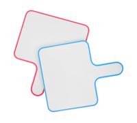 FOYTOKI 2pcs Portable Blank Whiteboard Hand Holding Scoreboard Erasable Writing Board Whiteboard Erasers Magnetic Eraser Dry Markers for Judges Scoreboard