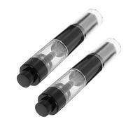 FOYTOKI 2pcs Refillable Travel Powder Brush with Soft Bristles Dispensing Mechanism Portable Makeup Applicator for Foundation Setting Loose Powder Use