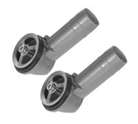 FOYTOKI 2pcs Round Sink Overflow Head 41mm Plastic, Kitchen and Bathroom Sink Drain Overflow Replacement with Easy Installation, Restores Original Function