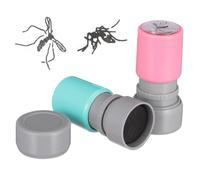 FOYTOKI 2pcs Self-inking Mosquito Stamp to Trick with Realistic Bug Design Made of Abs Material, Funny Prank Stamp for Halloween and Festival Party Jokes Random Color