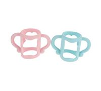 FOYTOKI 2Pcs Silicone Bottle Handle Ergonomic Grip for Newborn Feeding Safe for Comfort and Easy Handling