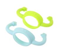 FOYTOKI 2Pcs Silicone Bottle Handles Bottle Support for Boy Girl for Preventing Drops and Encouraging Drinking Independence