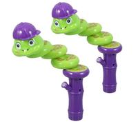 FOYTOKI 2pcs Snake Whistle for Ergonomic Swinging Snake Shape Bright Color Fun Party Accessories Portable Noise Maker for Home Travel Office Entertainment