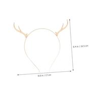 FOYTOKI 2pcs Stag Antler Xmas Hairband Christmas Accessories Party Hair Cuffs for Women Men