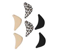 FOYTOKI 3Pairs Toe Filler Sponge Shoe Pads Comfortable Forefoot Cushions for Women Breathable Reusable Inserts for Shoes Leopard Print