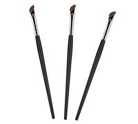 FOYTOKI 3Pcs Angled Makeup Brush for Eyeliner Eyeshadow Eyebrow Application Sturdy Handle Flexible Resilient for Home Travel Use Professional Beginner Friendly