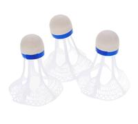 FOYTOKI 3pcs Badminton Shuttlecock Training Badminton Balls Windproof Stable Flight Easy to Control White Plastic Foam Moderate Weight for Competitive Play Random Color