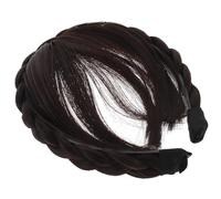FOYTOKI 3pcs Bangs Headband for Women Front Hair Bangs Stylish Dark Headband Wig Hair Extension Comfortable Fit Women Girls