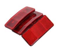 FOYTOKI 3pcs Bike Reflectors Small Reflective Signs Plastic Red for Bicycle and Mountain Bikes Outdoor Sports Travel Glow-in-the-dark Design