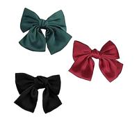 FOYTOKI 3pcs Bow Knot Hairpins Spring Barrettes Bow Knot Hair Clip for Girls for Braid