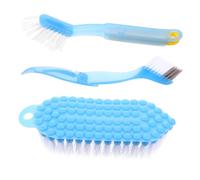 FOYTOKI 3pcs Cleaning Brush Set for Tile Grout and Bathtub Stiff Scrub Brushes for Bathroom Scrubber