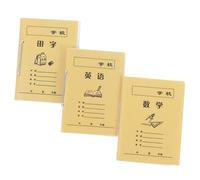 FOYTOKI 3pcs Exercise Books Set for Doll House Tiny Layout Props Accessories for Educational Purposes Birthday Parties Day Decor