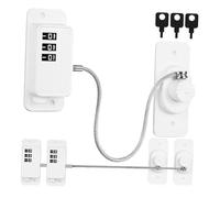 FOYTOKI 3Pcs Freezer Child Lock Fridge Locks with Combination Code for Cabinets Drawers Windows and Doors Versatile Usage with Strong Adhesive ABS and Steel Material for Household Safety