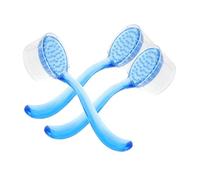 FOYTOKI 3pcs Goat Horn Facial Cleansing Brush Soft Bristle Exfoliating Face Scrubber for Deep Cleaning Gentle Skincare Tools Portable for Home Travel Office Use