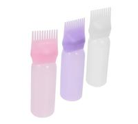 FOYTOKI 3pcs Hair Dye Bottle Applicator Comb Dispensing Graduated Scale for Salon Hair Coloring Dyeing for Dye and