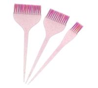 FOYTOKI 3pcs Hair Tinting Brushes Set with Long Tail Handle, Plastic and Nylon Highlighting Combs, Beginner-friendly Hair Colouring Tools for Salon and Travel Use